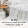 DOZ 100% GOTS Certified Organic Cotton Sheet Set, Crisp Percale