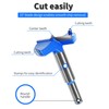 FOCMKEAS 17mm丨0.67 Inch Forstner Drill Bit with Round Shank Double-Flute