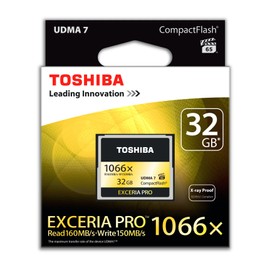 Toshiba Exceria Pro C501 32GB Compact Flash Memory Card 160 MB/s 4K HD - THN-C501G0320E6