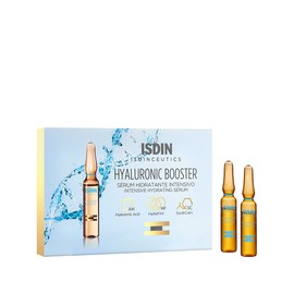 Isdinceutics Hyaluronic Booster, Sérum hidratante y calmante intensivo con ácido hialurónico, 5 ampolletas