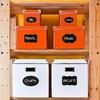 Food Storage Container Label with Pen, 36pcs/set Waterproof Self Adhesive