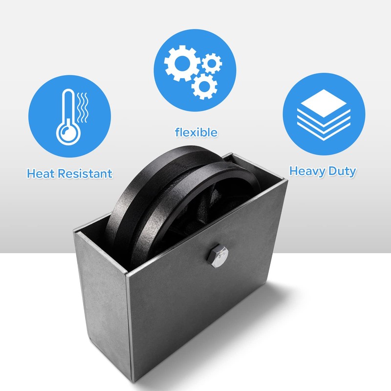 NINOSO 6"x 2" V-Groove Wheel with Box - cast Iron