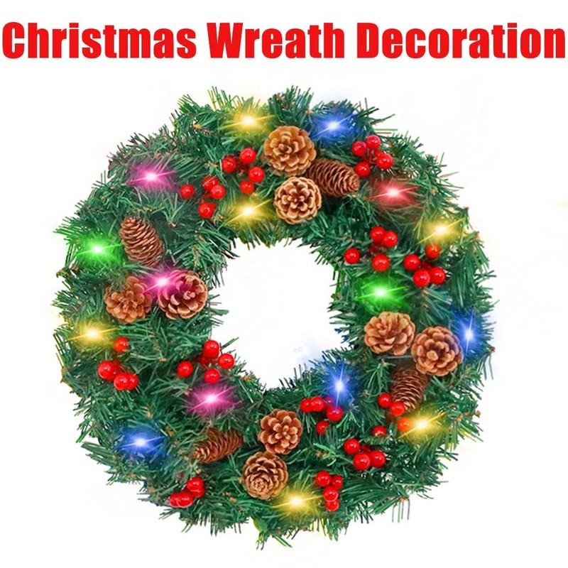 14pcs Christmas Floral Arrangement Artificial Pine Cones Berry Stems Decor