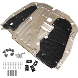 GXARTS Engine Splash Guard Under Car Shield Cover Board 74110-TBA-A00 90674-TY2-A01 Compatible with Honda Civic 2016 2017 2018 2019 2020 2021 Lower Engine Splash Guard Under Car Shield Cover Board