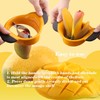 Mango Slicer,Mango Pit Remover Tool,Mango Cutter with Stainless Steel Blade