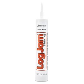 Sashco Log Jam Acrylic Latex Chinking Caulk, 30 oz Cartridge, White White (Pack of 1)