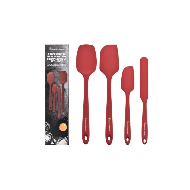 Brunswick Bakers 28cm Spatulas Red Set of 4