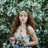 KEUKORZ Fairy Flower Crown Elf Leaf Crown Floral Headband for