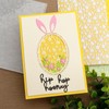 3D Embossing Folder Bunny Rabbits Easter Plastic Embossing Texture Fades