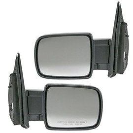 TRQ Driver & Passenger Side Mirror Set Compatible with 2003-2008 Honda Element HO1320222 HO1321222