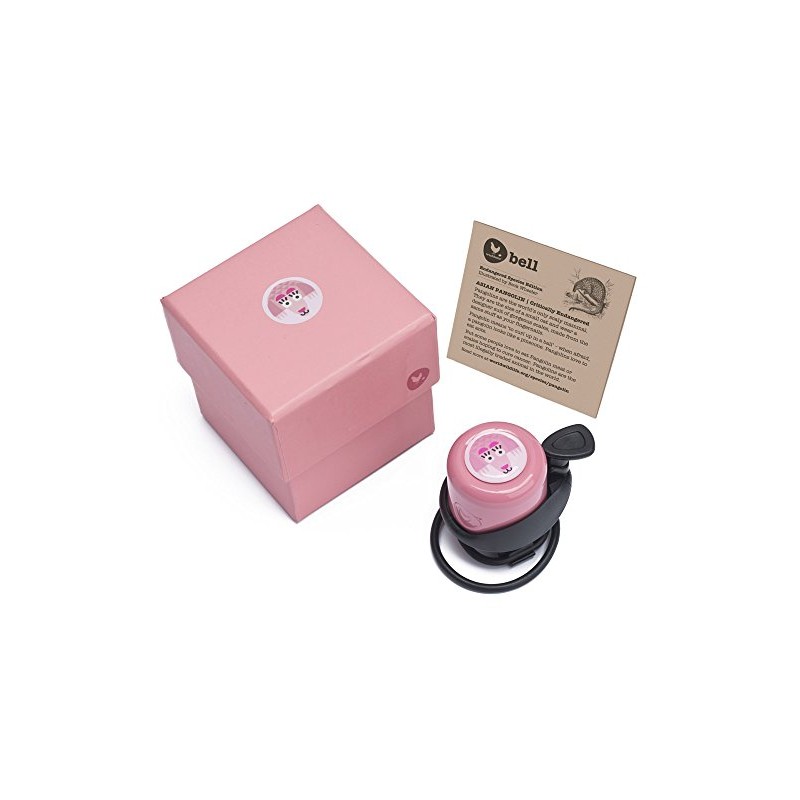 pink Schuppentier Pangolin - Wishbone Klingel - Bell - Fahrradklingel