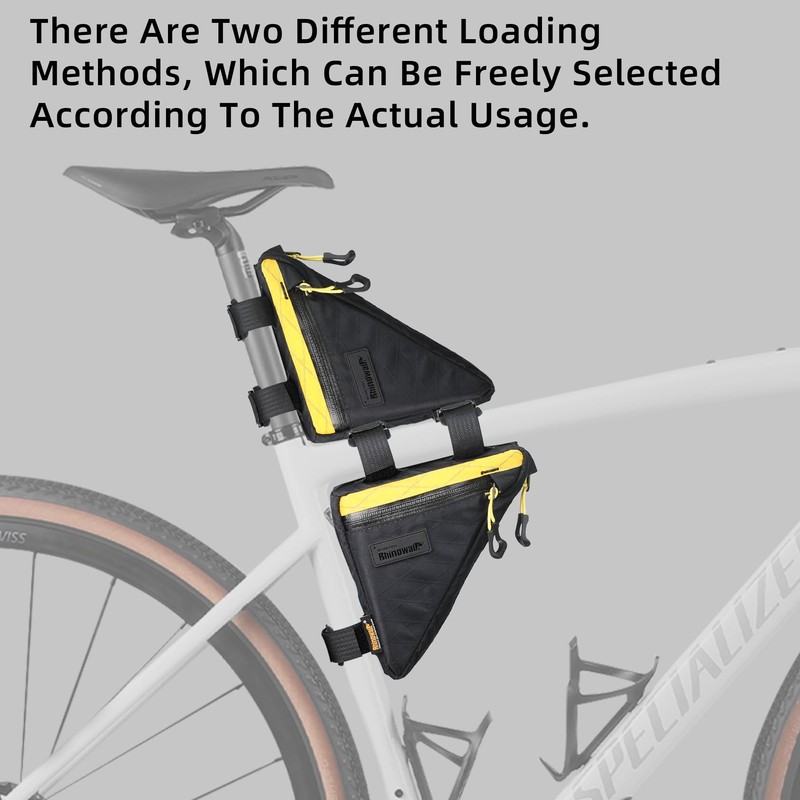 Rhinowalk Bicycle Triangular Bag 0.9L - Waterproof Frame Bag with