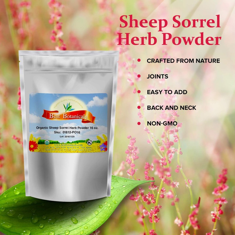 Best Botanicals Sheep Sorrel Powder 16 oz. (Organic)
