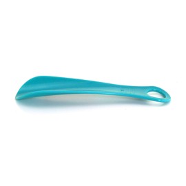 TelMo Set of 3 Shoe Horns Made of Plastic, Approx. 18 cm, Made in Germany, Mint, M blue, dark blue