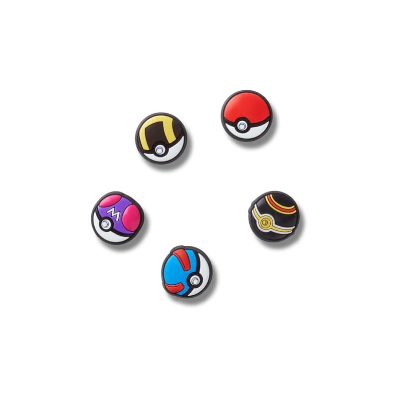 Crocs 10015745 Jibbitz Poke Ball 5 Pack