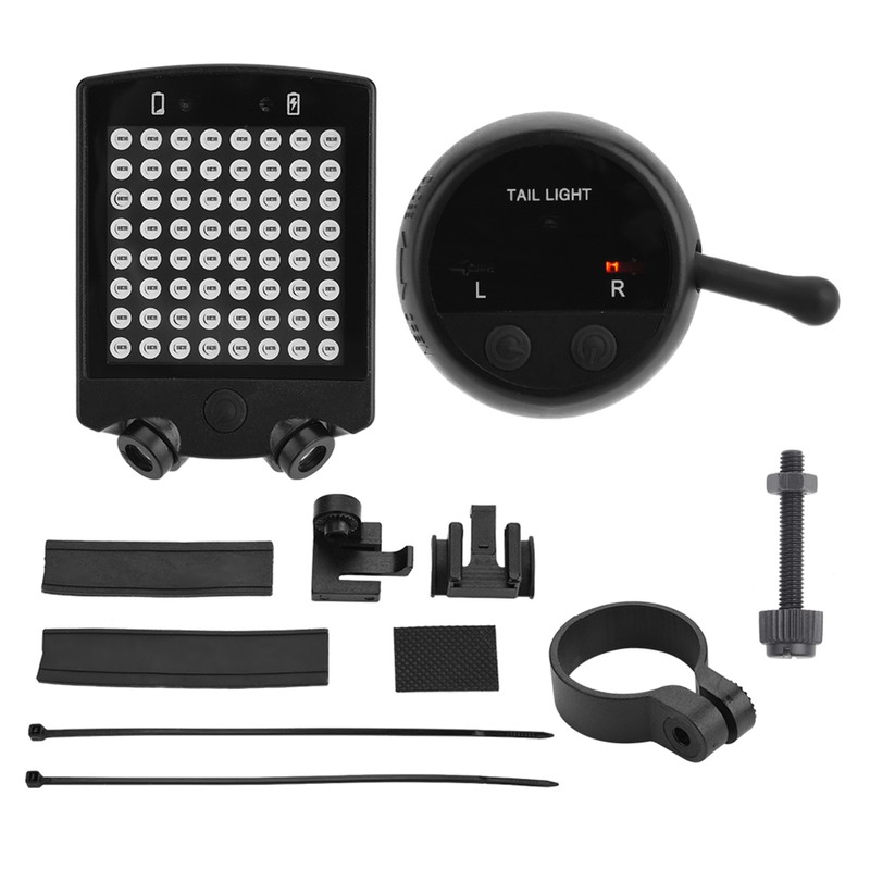 LED Bicycle Bike Turn Signals Rear Tail Warning Light USB