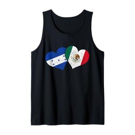 Honduras Mexico Mexican Honduran Flag Heritage Tank Top