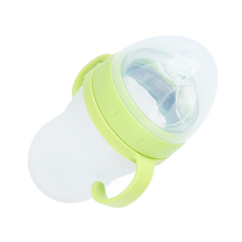 Baby Cereal Bottle Silicone Unisex Baby Squeeze Cereal Feeding Flow