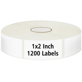 1200 Blank Removable Freezer Labels with Perforation Line for Easy Distribution and Use. Waterproof and Oil-Resistant, Suitable for Food Containers, Jars, and Kitchen Organization.(1 "x 2")
