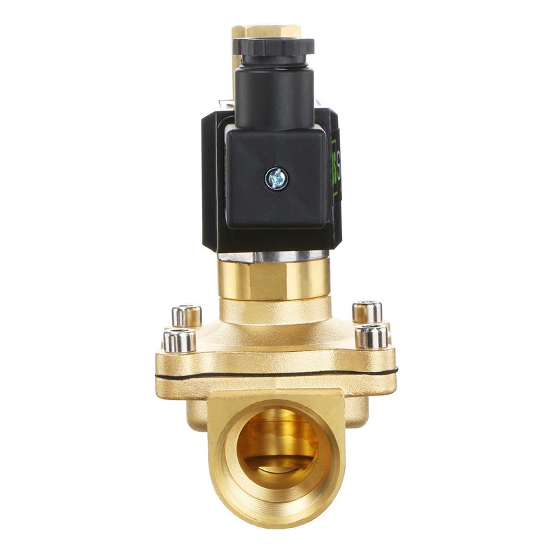 U.S. Solid 1" Brass Electric Solenoid Valve 12V DC NPT