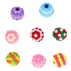 8pcs Cat Ball Toys Elastic Soft Colorful Interactive Chasing Chewing