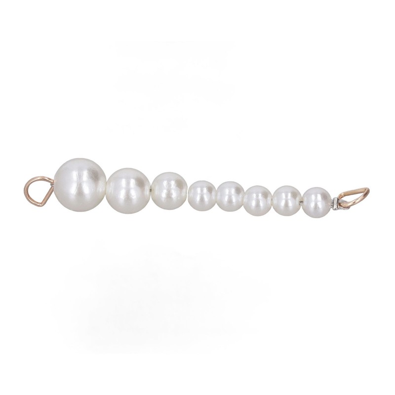 10Pcs Pearl Shoe Chains Polished ABS Resin Metal Buckle Widely
