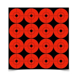 Birchwood Casey Target Spots Orange 1.5" 160 Bright High-Contrast Convenient Self-Adhesive Bull's Eyes Paper Shooting Targets for Target Practice