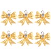 12 Pcs Gold Bow Knot Shower Curtain Hooks, Decorative Stainless