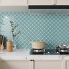 VEELIKE Light Teal Moroccan Peel and Stick Tile Backsplash 6