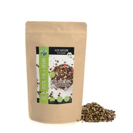 Organic mixed pepper (250g, 8.8oz), Mixed peppercorns organic, Colored pepper from Controlled Organic Cultivation, laboratory Tested, 100% Pure and Natural