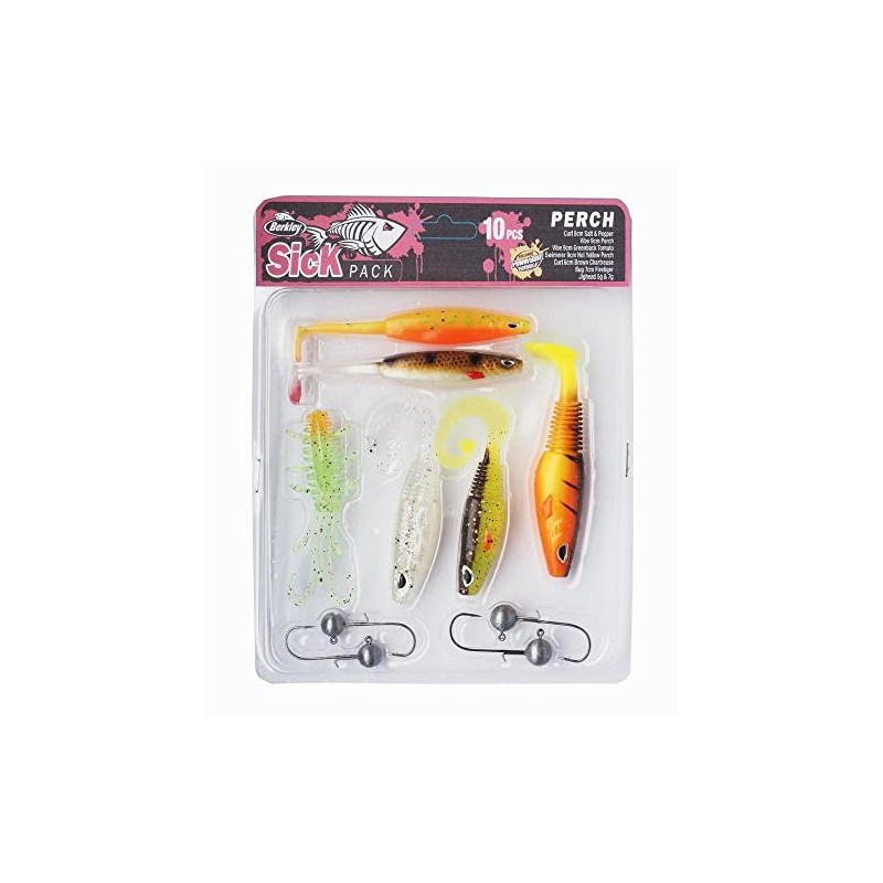 Berkley Sick Perch Pack, Lure kits, Predator Fishing Lure for