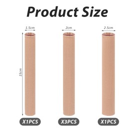 5-Piece Toe Covers, Toe Protectors, Toe Separators, Wear-resistant Toe Covers, Toe Protection Pads, Cut to Size, Elastic Toe Covers