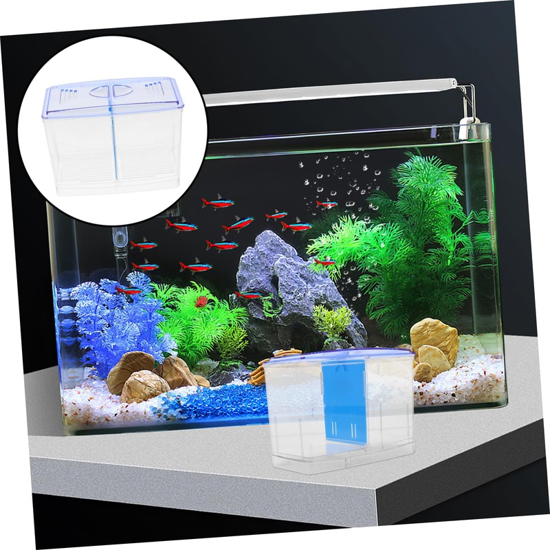 Sosoport Aquarium Fish Breeding Isolation Box Transparent Design Durable Construction