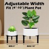 DDPow Three Legs Adjustable Metal Plant Stand for 5"-10" Plant