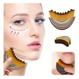 Cepillo facial hipoalergénico de drenaje linfático, con mango ergonómico