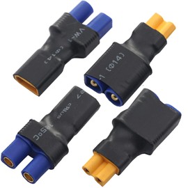 2Pairs ShareGoo RC XT30 to EC3 Plug Female Male Adapter Connector for RC FPV Drone Car Lipo NiMH Battery Charger ESC