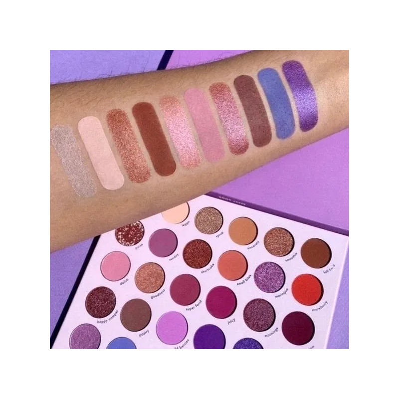 Paleta De Sombras Pro 19 Berry Good Kara Beauty Morado