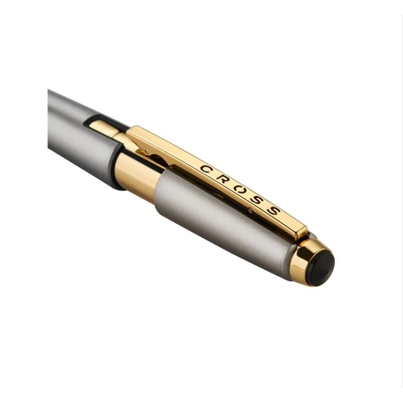Cross Edge Sonic Titanium Lacquer with Gold PVD Appointments Rollerball