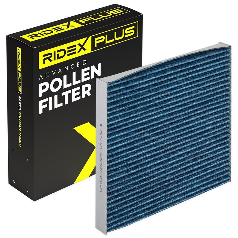 RIDEX Plus Cabin Air Filter Activated Carbon with Anti-Allergic Effect