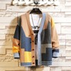 GURUNVANI Cardigan Sweater for Men Knitted Long Sleeve Sweaters with