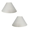 Pack of 2 - Empire Cotton Coolie Lamp Shades for