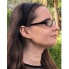 Calabria 8034 Designer Reading Glasses +1.25 Blue Women Spring Hinged
