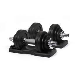 Ringstar Starring 105-200 Lbs adjustable dumbbells (65LBS Black with Trays)