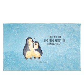 Mr. & Mrs. Panda 50 x 100 Hand Towel Penguin Hugging - Gift, Love Gift, Hug in Love, Wedding Anniversary, Couple, Children, Anniversary, Baby, Large