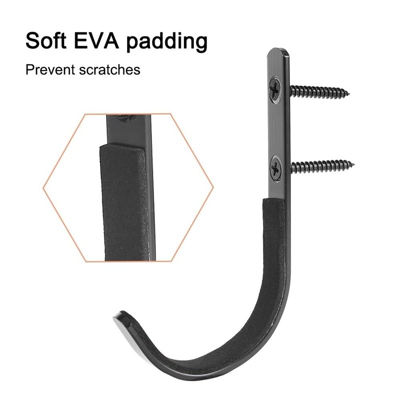 DONGKER 2pcs Gun Hook,Gun Racks Wall Mount Felt Lined w/4