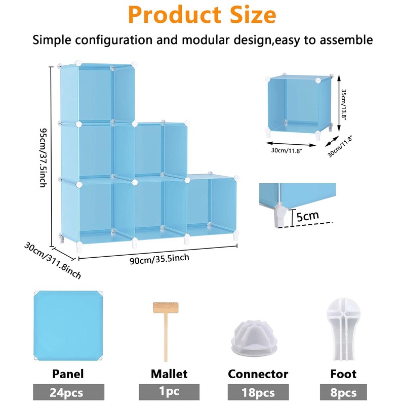 AWTATOS Cube Storage Organizer Protable Closet Organizers and Storage for