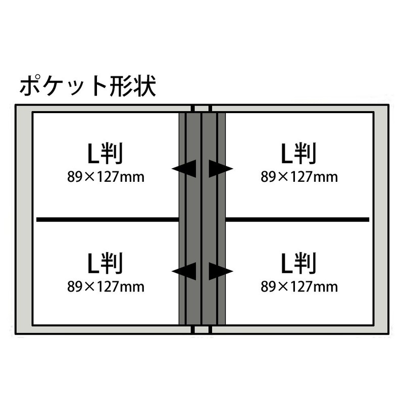 Nakabayashi TCPK-L-160-PW Pocket Album, 160 Pockets, 3.5 x 5 inch