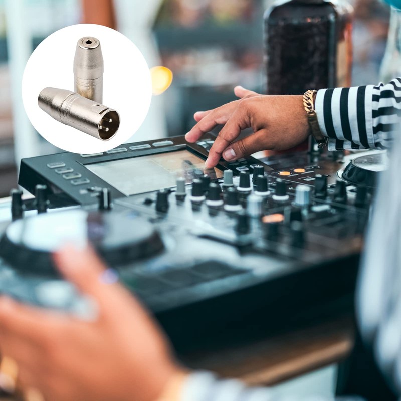 XLR 3-Pin Male to 3.5 mm Female Audio Adapter 3.5