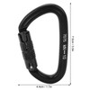 Aluminum Auto Locking Climbing Carabiner Clips Twist Lock DRing Clip