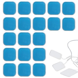 Pack of 2 Gel Pad Abdominal Muscle Trainer Electric, Ems Gel Pads, Gel Pads, Em 59 Gel Pads for Training Device Ems Pads, Training Device Slimming Belt Electric Abdominal Trainer Device Replacement